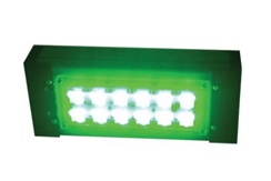 Цветной прожекторный светильник "ШЕВРОН" - SVT-Str P-S-30-30x120-Green-36VDC