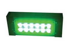 Цветной прожекторный светильник "ШЕВРОН" - SVT-Str P-S-30-58-Green-36VDC
